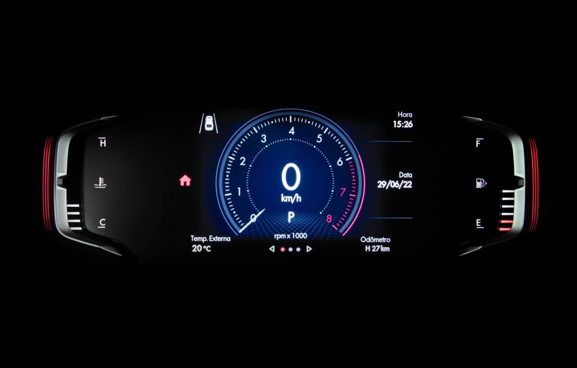 Climatizador digital automático del Fiat Fastback