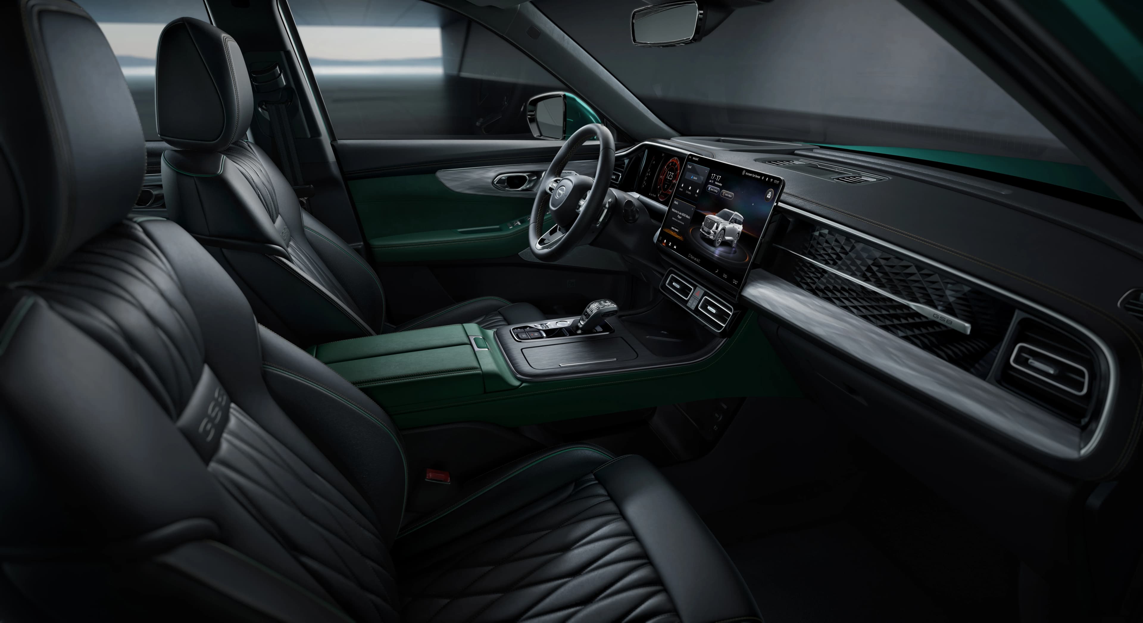 Habitáculo de lujo y confort del GAC GS8