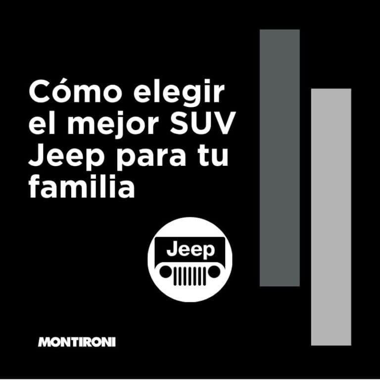 Mejor SUV Jeep para tu familia