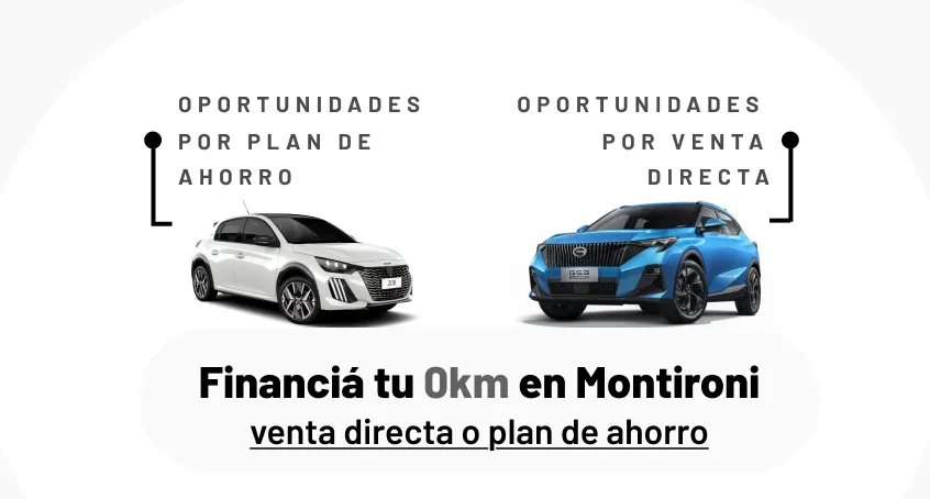Financiá tu 0km en Montironi