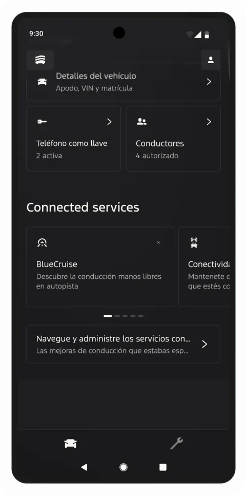Servicios de tu Ford en Ford App