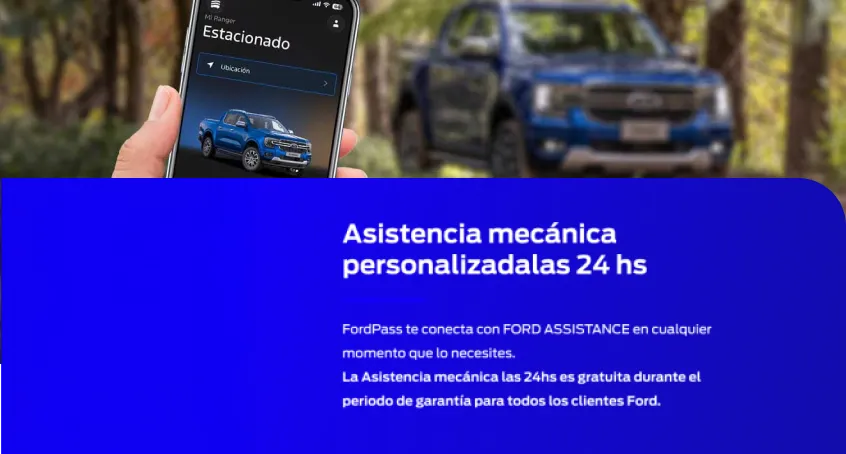 Asistencia mecánica personalizada las 24 hs — Ford App