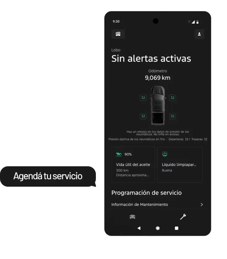 Agenda de servicio desde la app Ford App